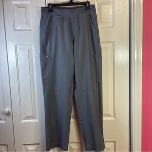 FIGS Technical‎ Scrub Pants Mens Medium Gray Cargo T2001 O16